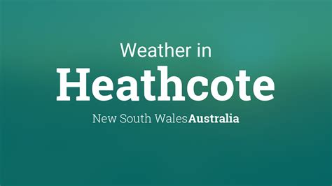 weather in heathcote nsw